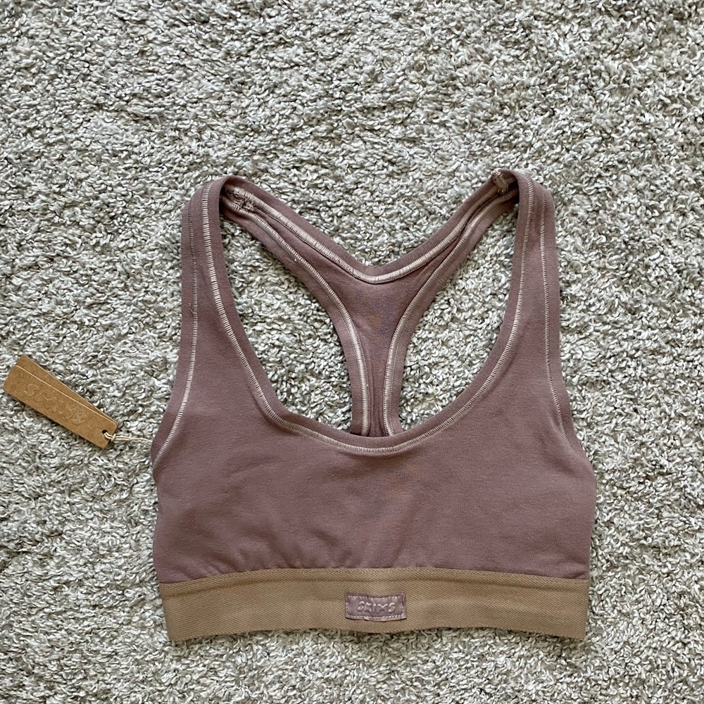 Skims Cotton Jersey Racerback Bra